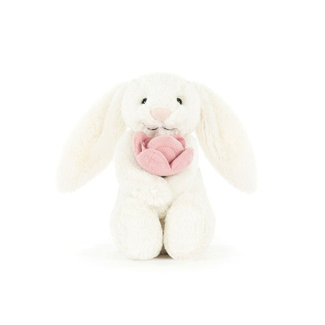 Jellycat Bashful Bunny 'Peony' 抱牡丹花兔仔