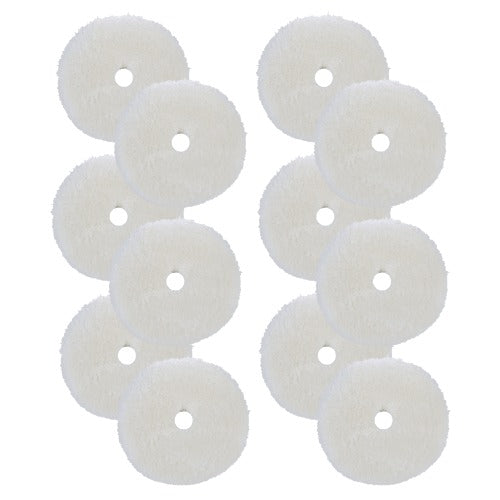 BUFF AND SHINE Natural 100% Knitted Wool Blue Interface (Edge Bevel) Soft Cut Pads
