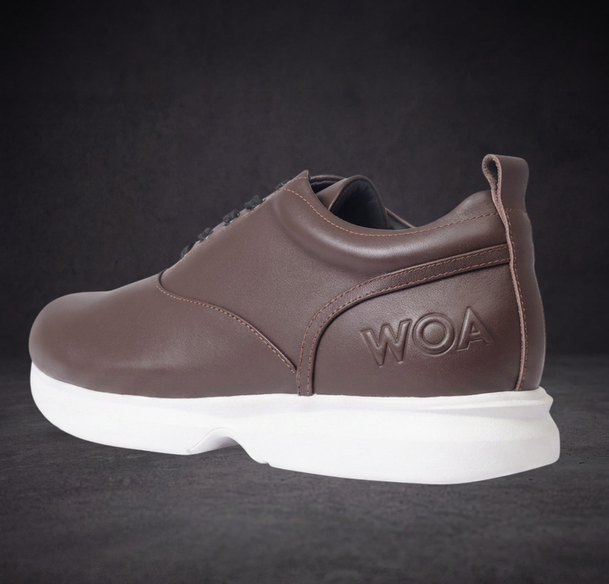 Brown & White All-Day WOA Dress Sneaker