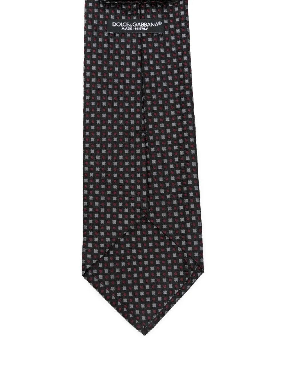Dolce & Gabbana Men Geometric-Pattern Silk Tie