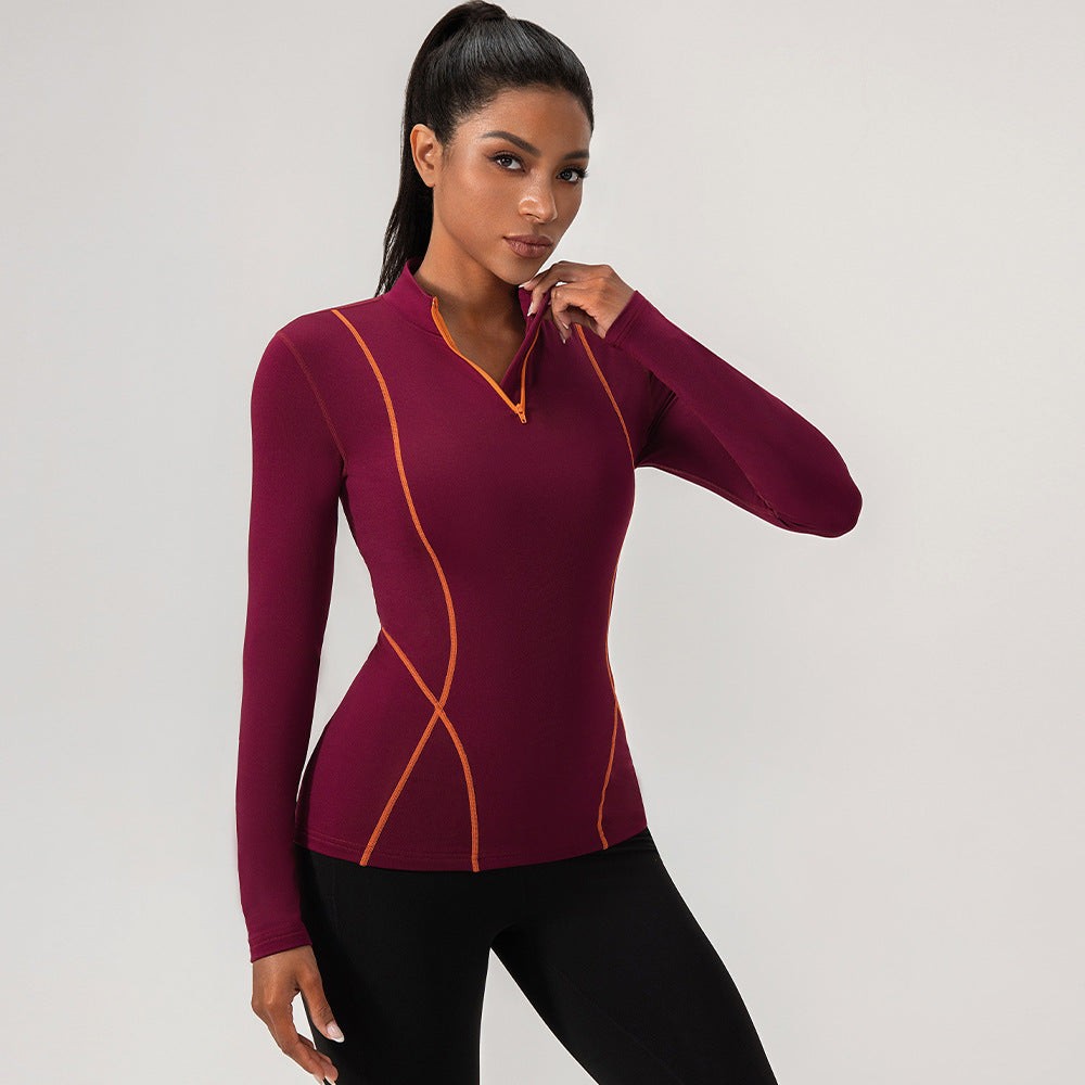 Women's Yoga Sports Half-Zip Hoodie