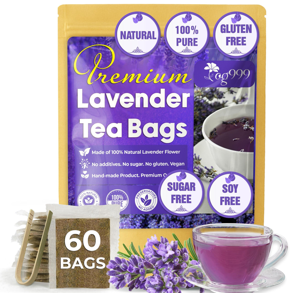 TOG999 Anti-Inflammatory Herbal Tea Blend – Mindful Morning Cup for Gut Health and Stress Relief at Home