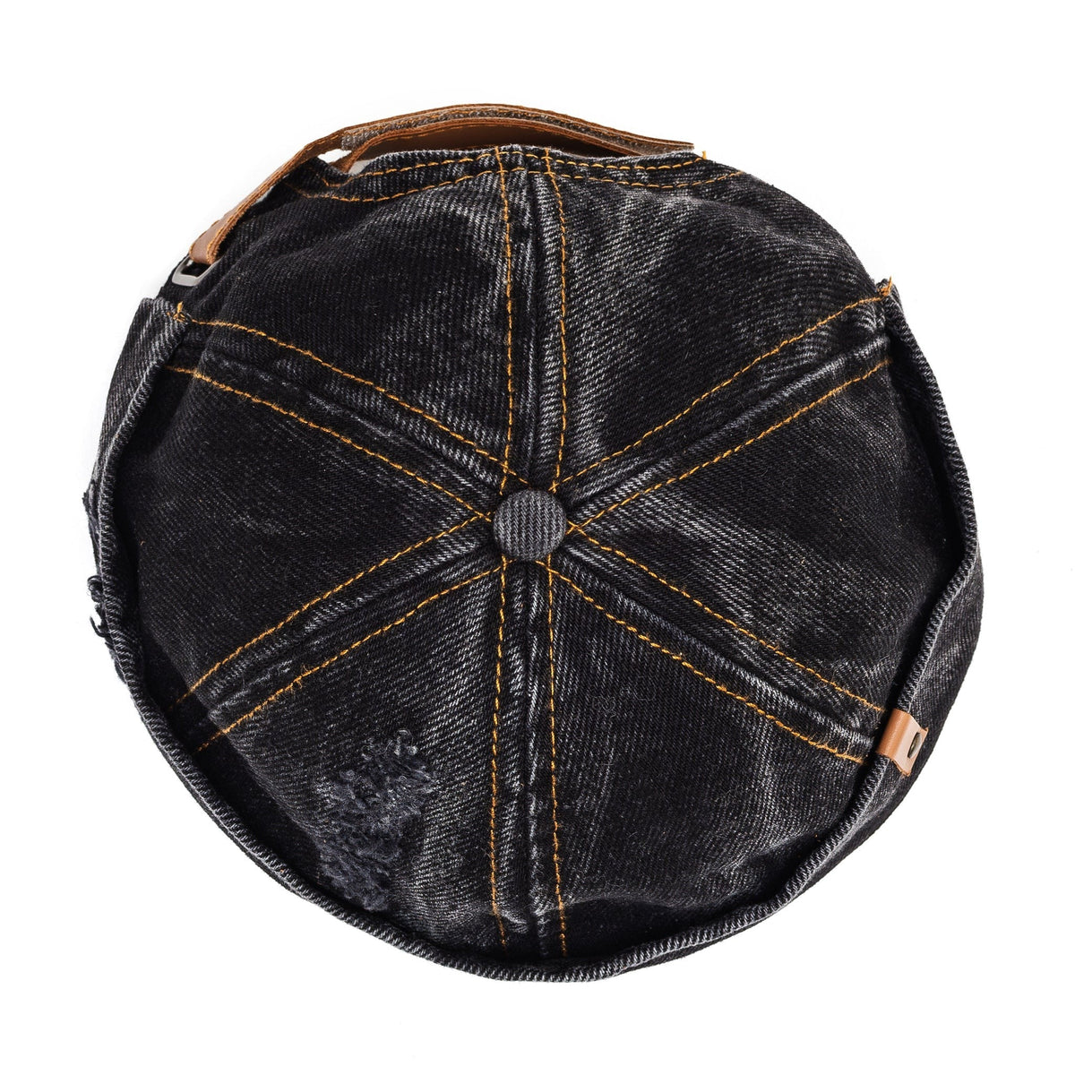 Docker Cap in Black Denim