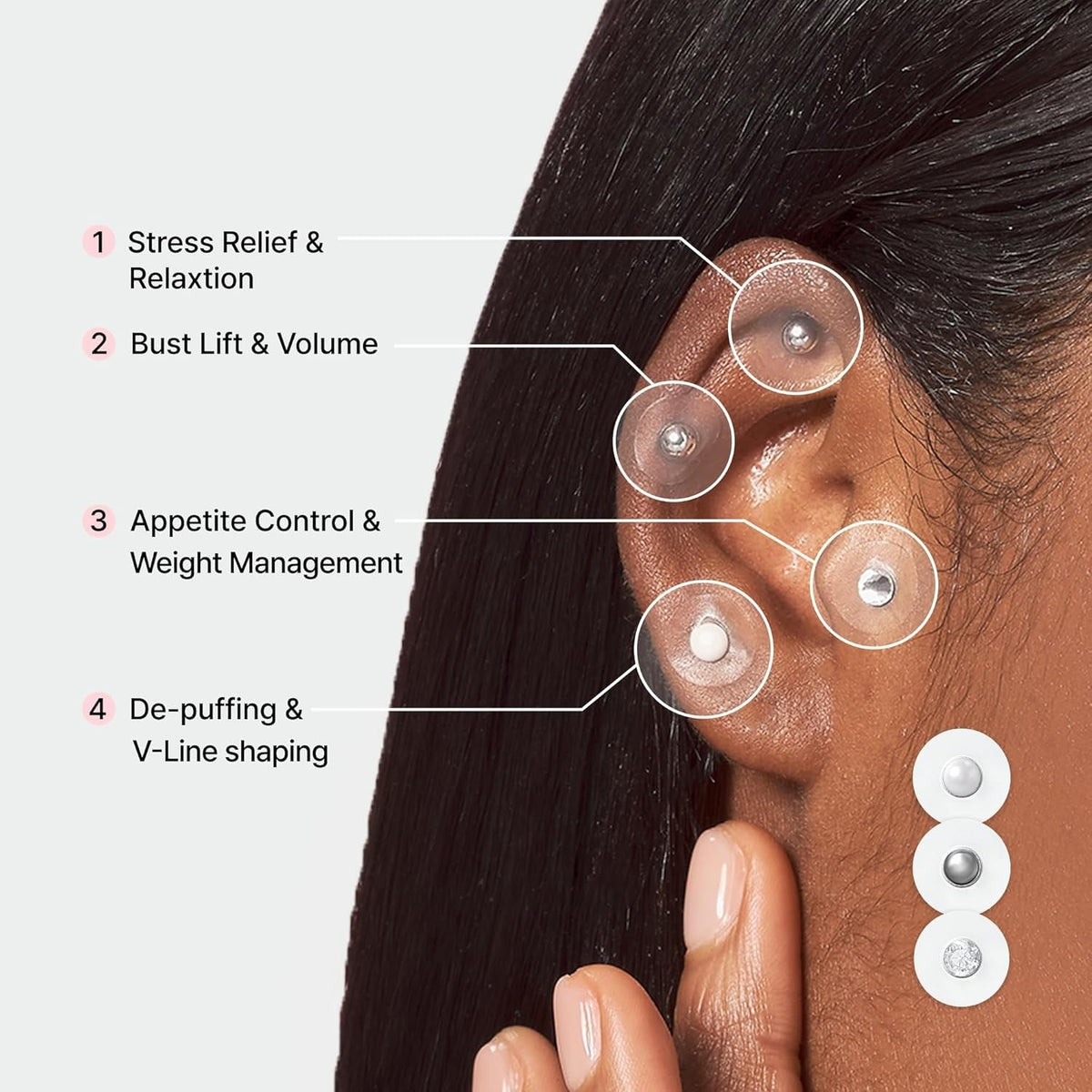 Returnity Ear Therapy Patch Silver Returnity 耳穴貼紙 (銀) 10pcs
