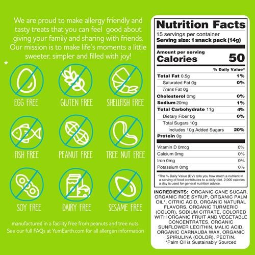 Yumearth Organic Sour Giggles Chewy Candy – Allergy Friendly, No Artificial Dyes, Non Gmo, Gluten Free, Sour Fruit Flavored, Vegan Candy Snacks With No Artificial Flavors, 0.5 Ounce (Box Of 15)?