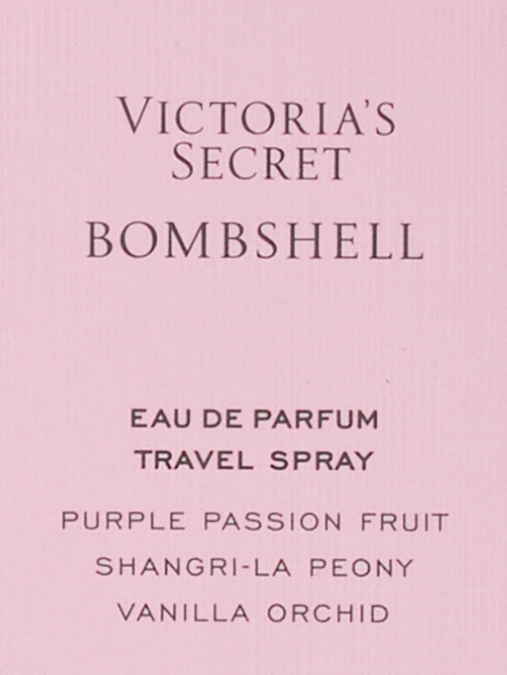 Victoria's Secret Bombshell Eau de Parfum Travel Spray, Notes of Purple Passion Fruit, Shangri-La Peony & Vanilla Orchid, Mini Perfumes Women's (0.23 oz)
