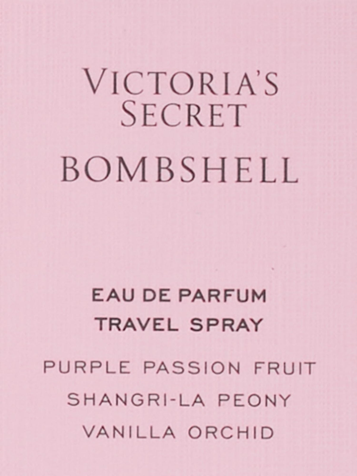 Victoria's Secret Bombshell Eau de Parfum Travel Spray, Notes of Purple Passion Fruit, Shangri-La Peony & Vanilla Orchid, Mini Perfumes Women's (0.23 oz)