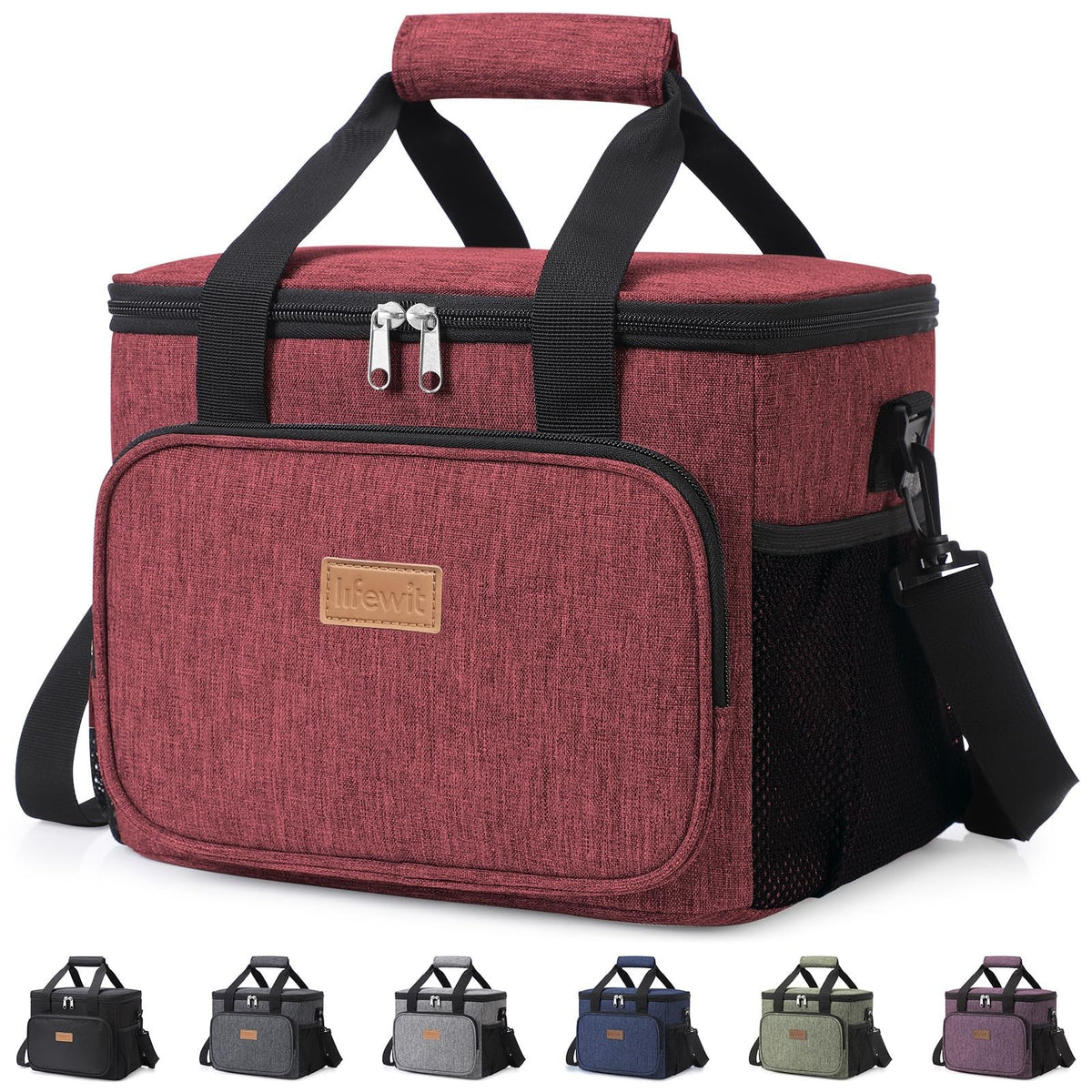 Lifewit Portion-Control Lunch Tote for Wellness Routines – 9L Insulated Bag for Fresh Salads and Snacks