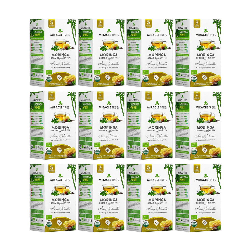 Organic Moringa Tea - Honey & Vanilla - Caffeine-Free Herbal Tea