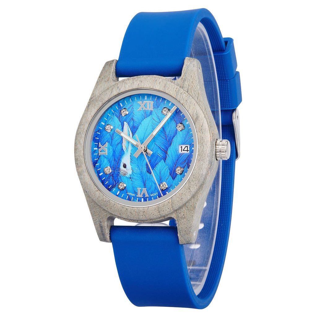 Natural Wood Watch Women's - Lightweight Eco-Friendly Quartz Wristwatch with Minimalist Design Casual Daily Wear