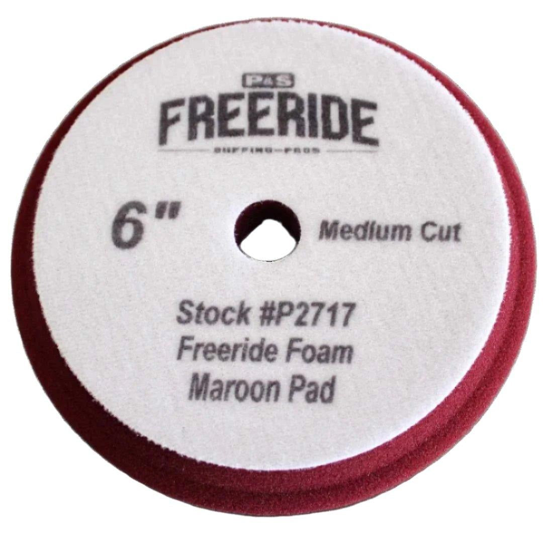 P&S DB Freeride Foam Maroon Pad - Medium Cut