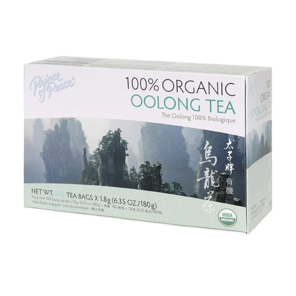 Prince of Peace Organic Oolong Tea, 100 Tea Bags – Gentle Daily Tea for Bath Time Relaxation and Self-Care Routine, Wuyi Fujian Origin