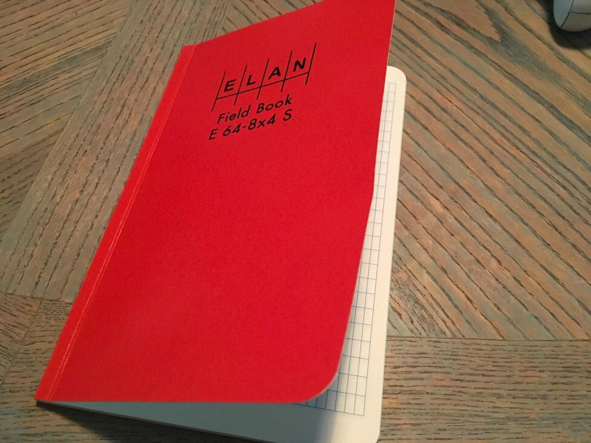 Elan Publishing Company E64-8x4S Sewn Field Book 4 5/8 x 7 1/4 - Water-Resistant Notebook for Confident Wet-Weather Recording