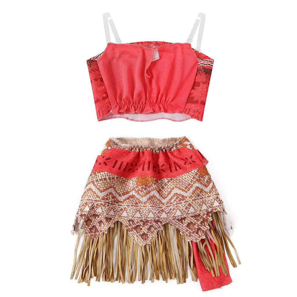 Polynesian Island Princess Costume Girls Two Piece Dress Up