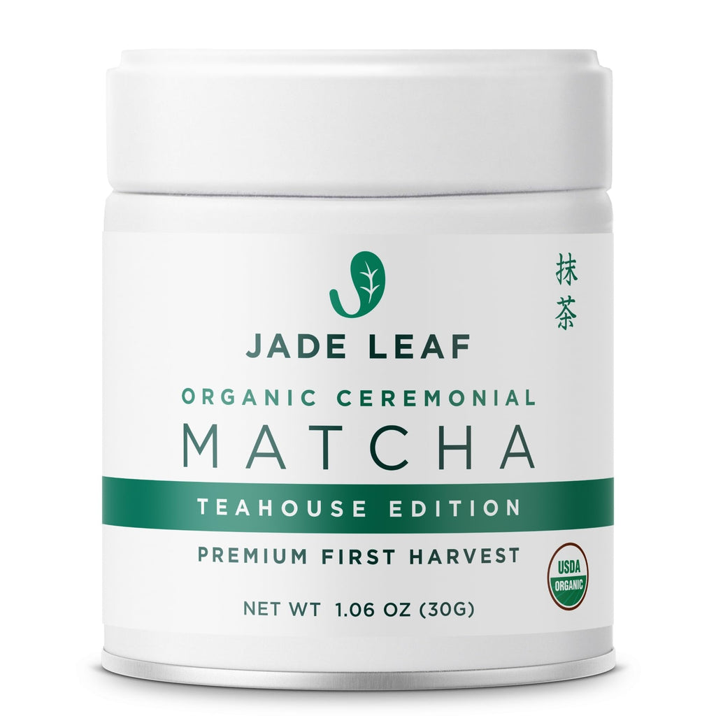 Jade Leaf Matcha Organic Ceremonial Matcha – Wind-Down Tea Ceremony Powder for Stress Relief and Inner Balance