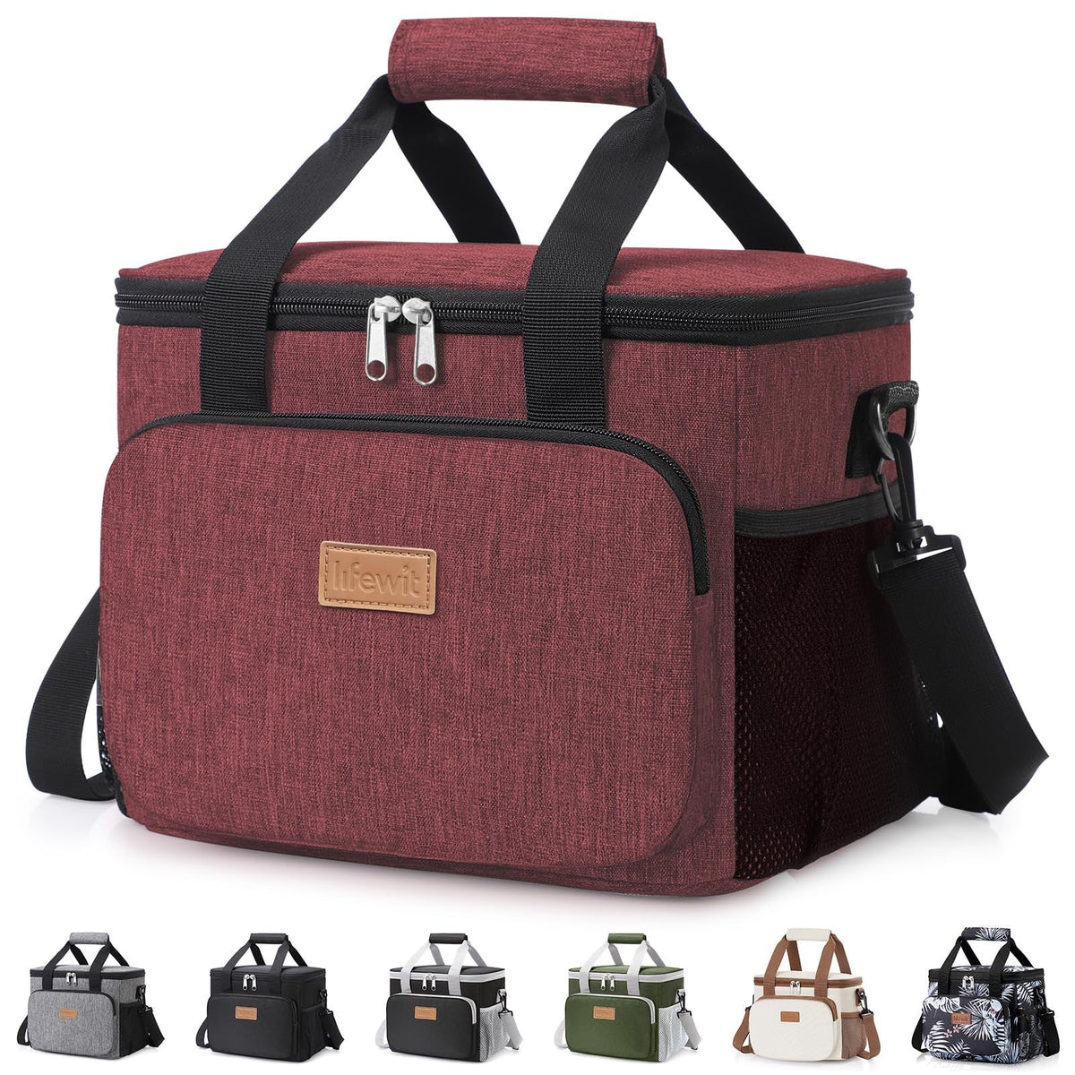 Lifewit Portion-Control Lunch Tote for Wellness Routines – 9L Insulated Bag for Fresh Salads and Snacks