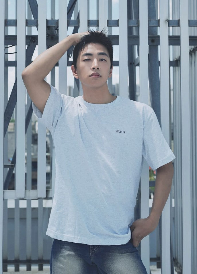 Satur Essential short-sleeved 基本款小logo Tee 3件set (XS/S/M)