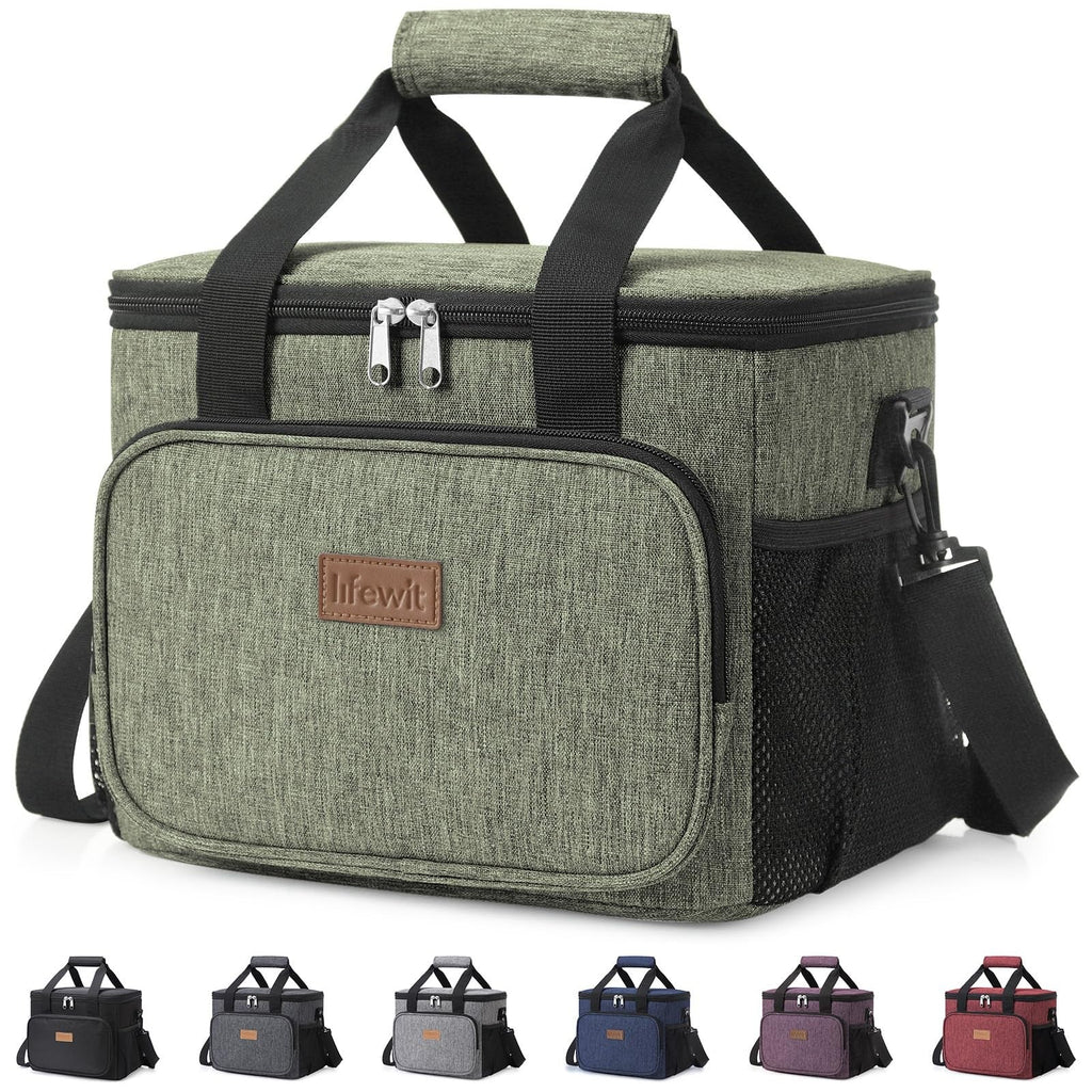 Lifewit Portion-Control Lunch Tote for Wellness Routines – 9L Insulated Bag for Fresh Salads and Snacks