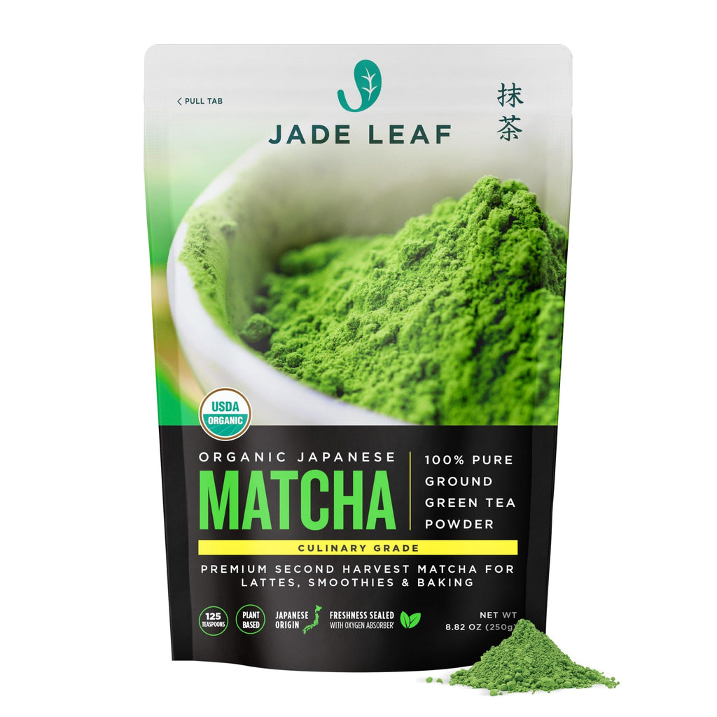 Jade Leaf Matcha Organic Ceremonial Matcha – Wind-Down Tea Ceremony Powder for Stress Relief and Inner Balance