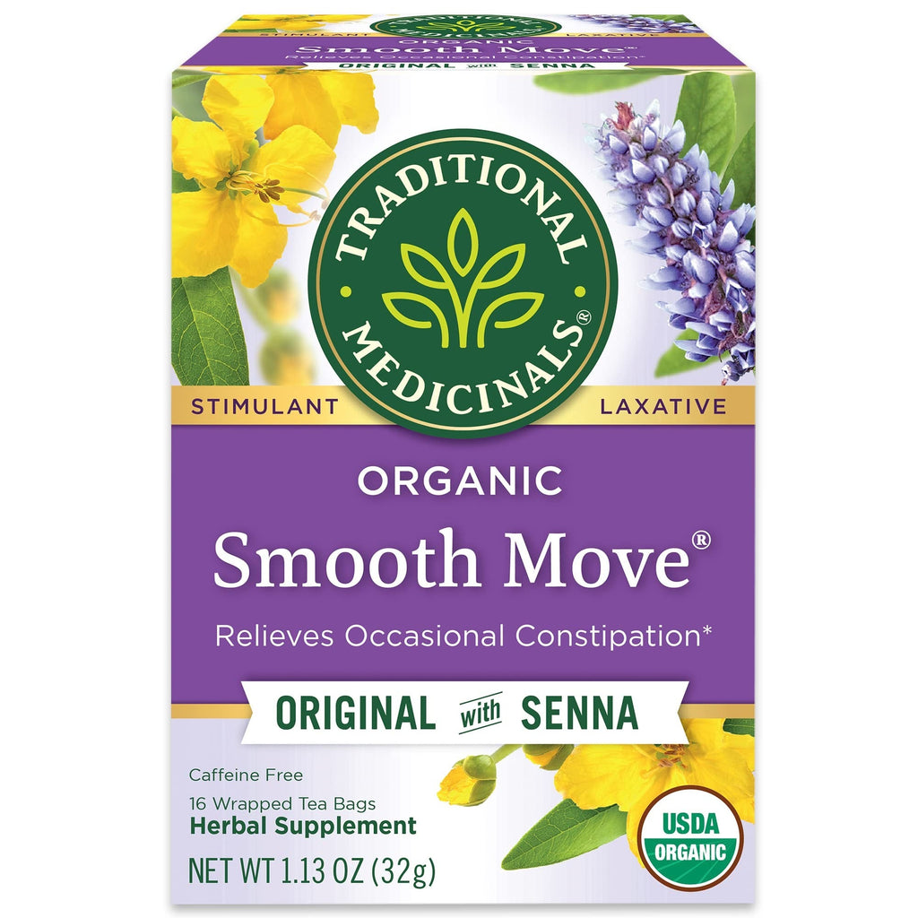 Traditional Medicinals Smooth Move – USDA Organic Digestive Tea Free from Synthetic Chemicals and Additives