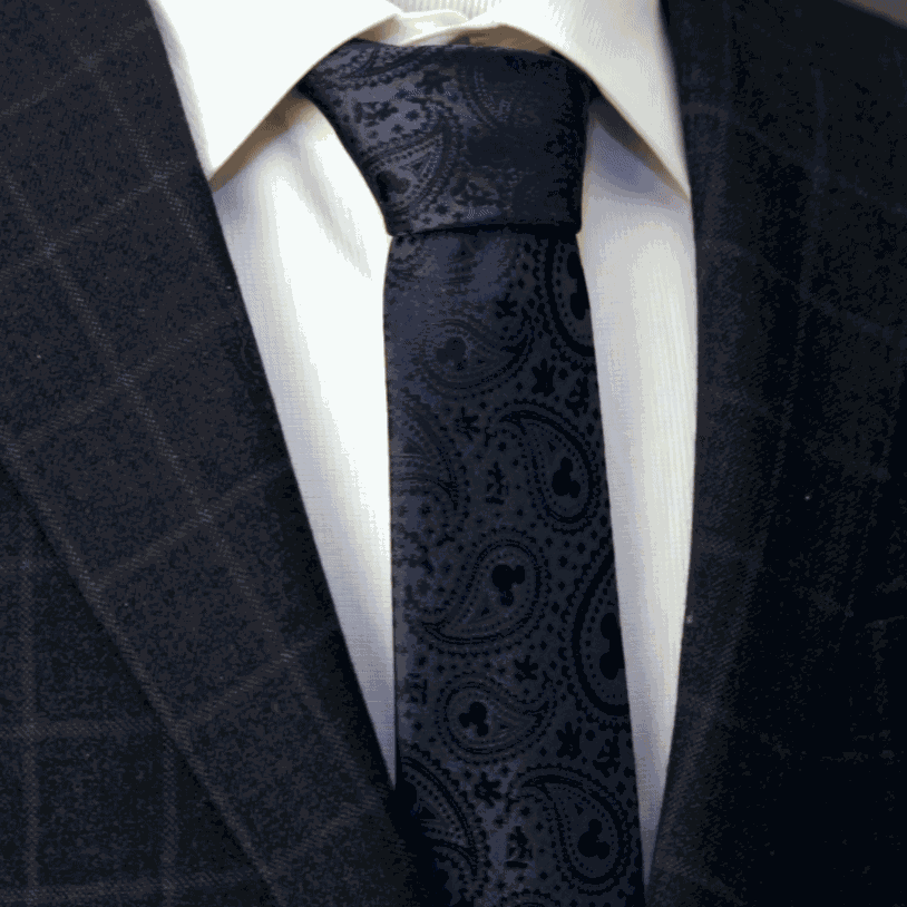 Disney Mickey Mouse Navy Paisley Men's Tie