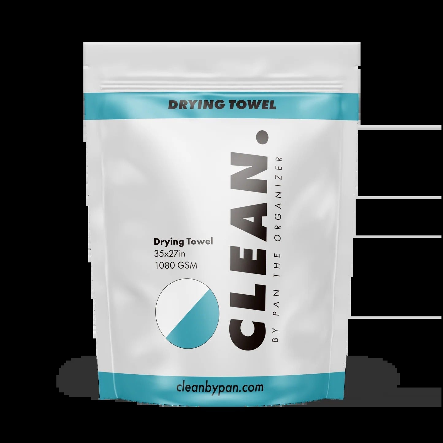 CLEAN. by Pan | Drying Towel (Teal) – Ultra Soft, Super Absorbent Vehicle Drying