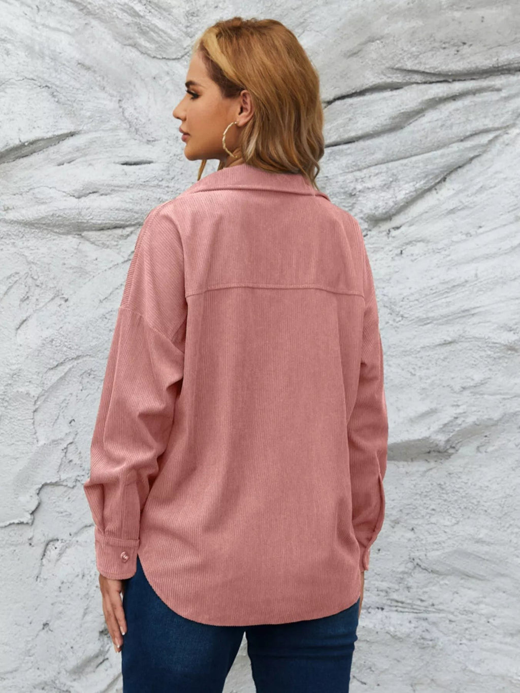 Corduroy Button-Up Shirt