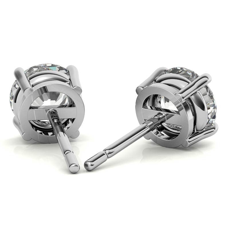 0.50 CTW AGI Certified Lab Grown Diamond (G-VS) Stud Earrings in Choice Of 14K White or Yellow Gold