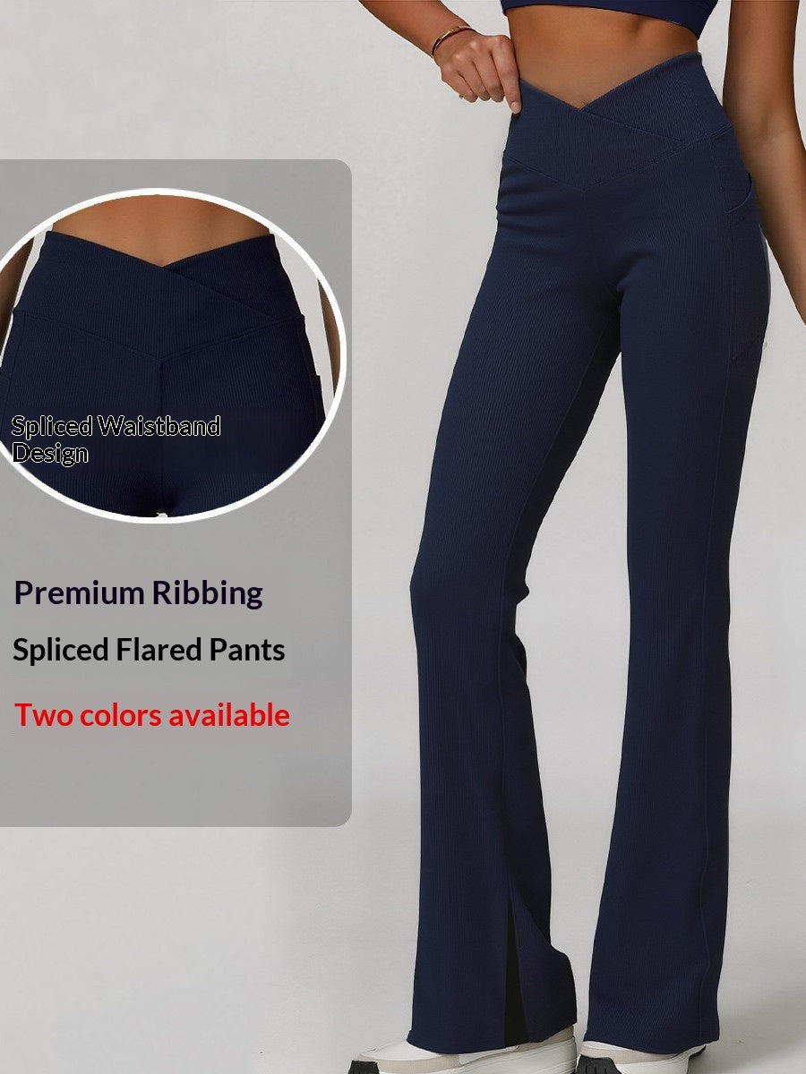 High-Waisted Yoga Flare Pants Women's, Dance Sports Pants, Casual Butt-Lifting Fitness Premium Flared Yoga Pants