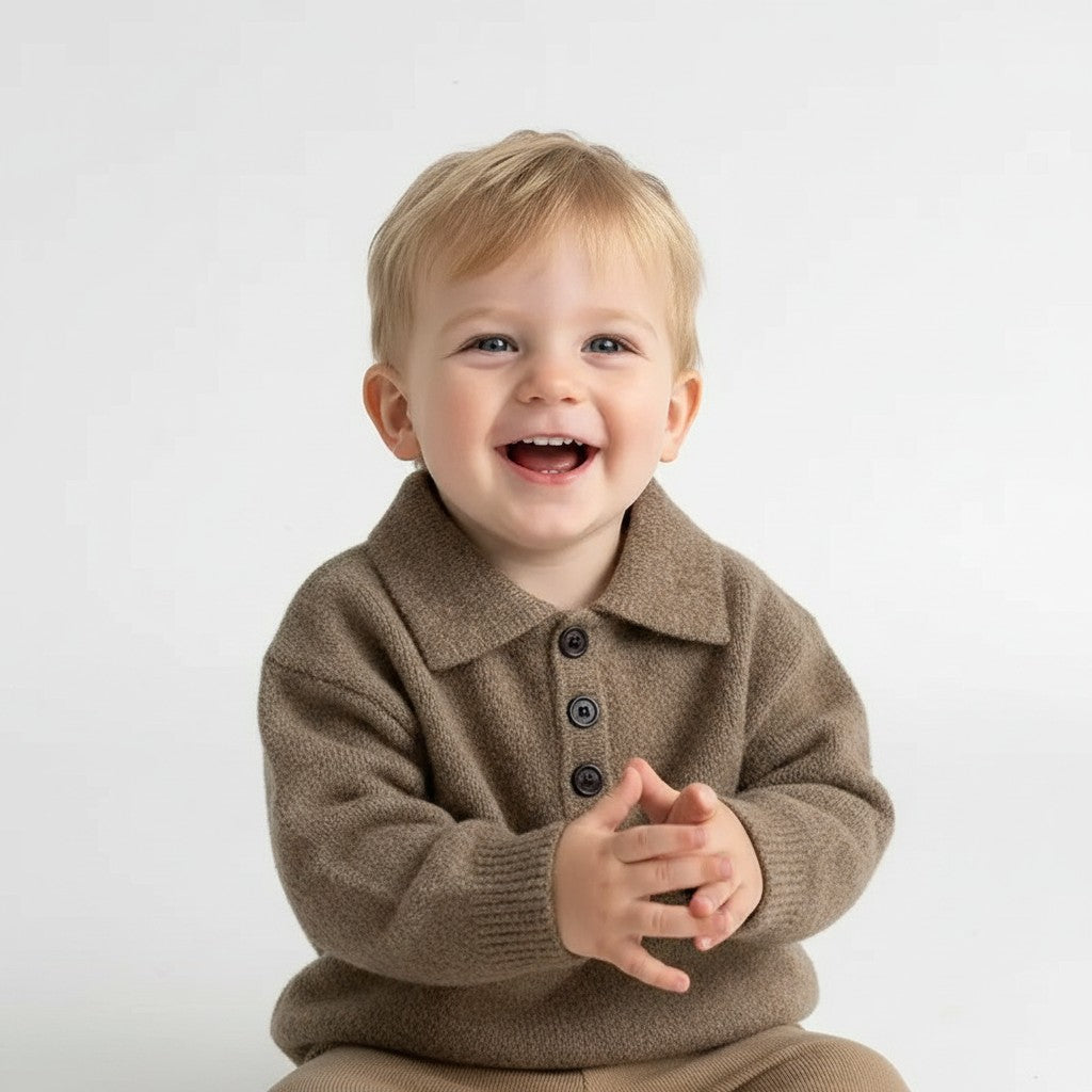 Premium Organic Cotton Toddler Sweater | Made in Peru
