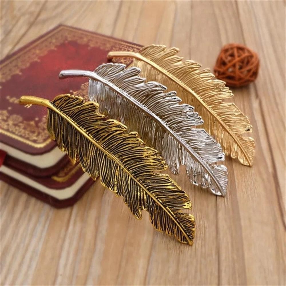 New Alloy Vintage Hair Clip Feather Leaf Shape Barrette Metal Hairpins Women's Lady Headwear Hair Accessories Non-slip Headwear Women's
