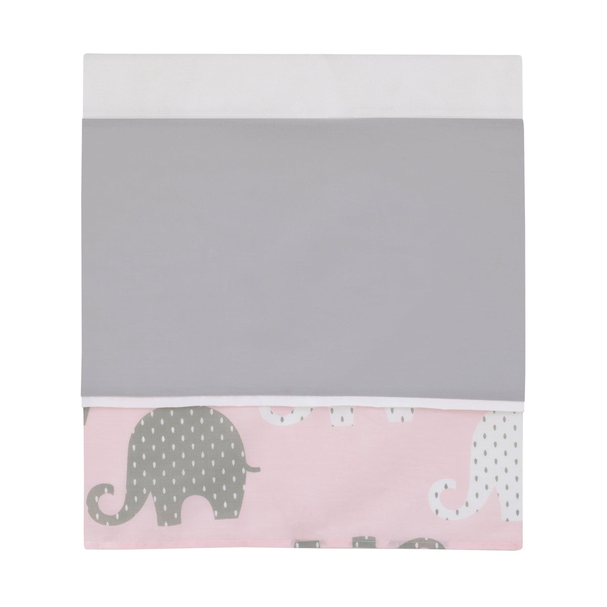 NoJo The Dreamer Pink and Grey Elephant 8 Piece Nursery Crib Bedding Set