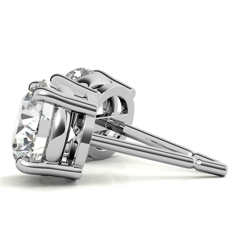 0.50 CTW AGI Certified Lab Grown Diamond (G-VS) Stud Earrings in Choice Of 14K White or Yellow Gold