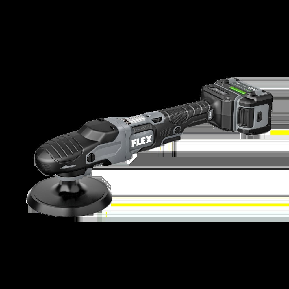 FLEX 24V Brushless Cordless Rotary Polisher Kit with (2) 5.0Ah Lithium Battery and 160W Fast Charger