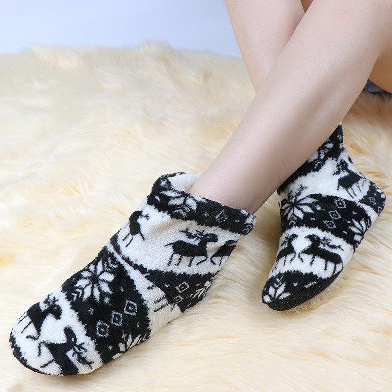 Winter Fur Slippers Women Warm House Slippers Plush Flip Flops Christmas Cotton Indoor Home Shoes Comfort Warm Fluffy Faux Fur Slipper Boots Soft Memory Foam Ankle Booties