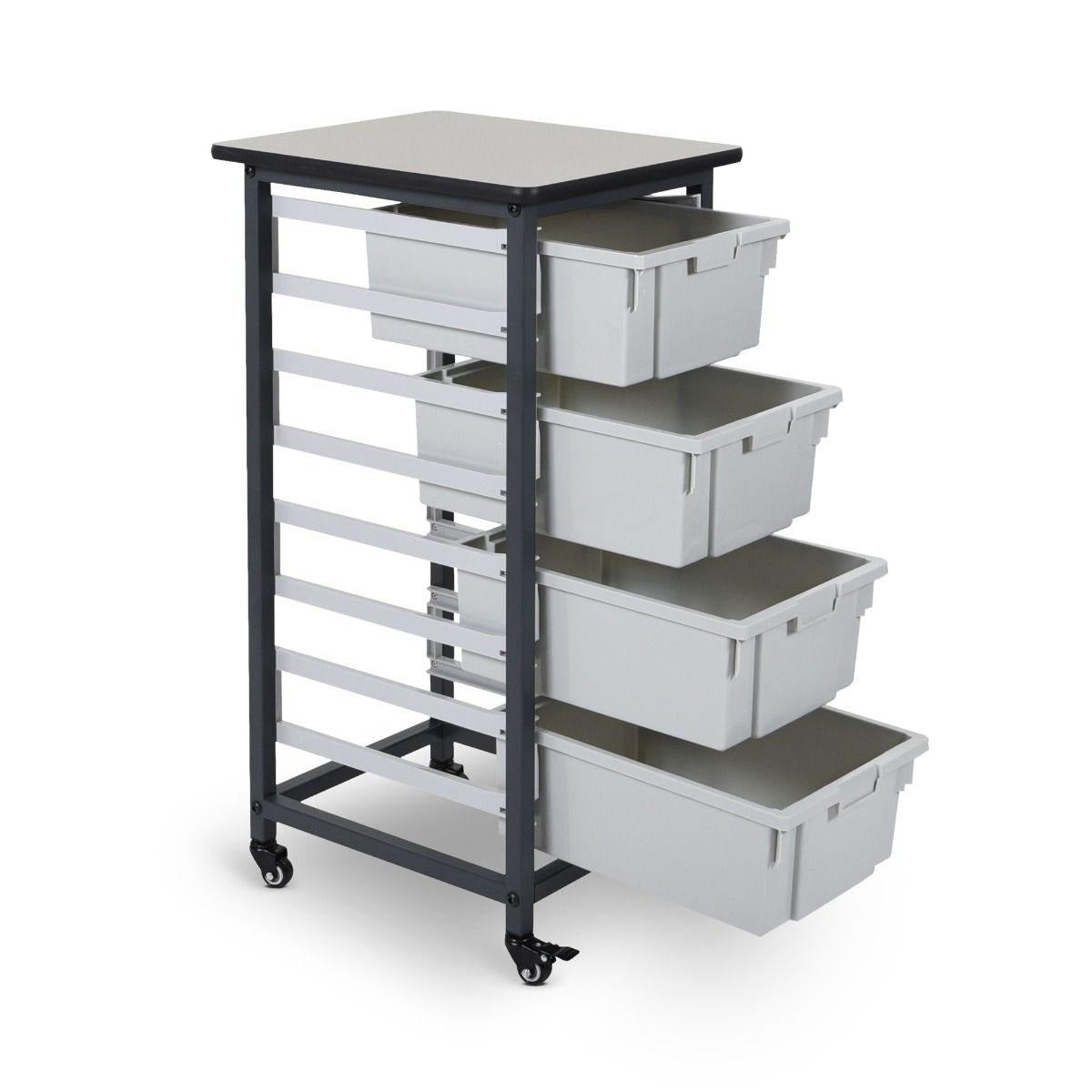 LUXOR MBS-SR-4L Mobile Bin Storage Unit