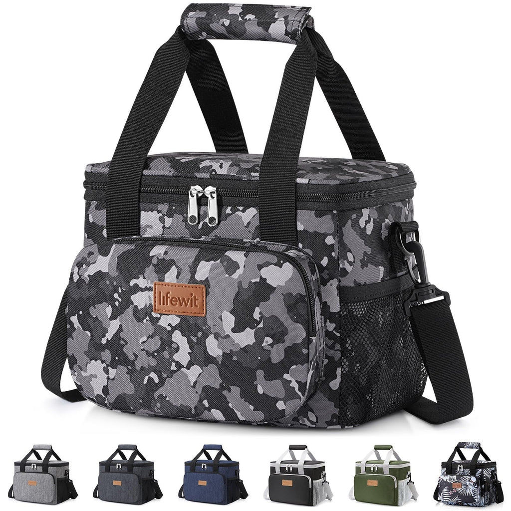 Lifewit Portion-Control Lunch Tote for Wellness Routines – 9L Insulated Bag for Fresh Salads and Snacks