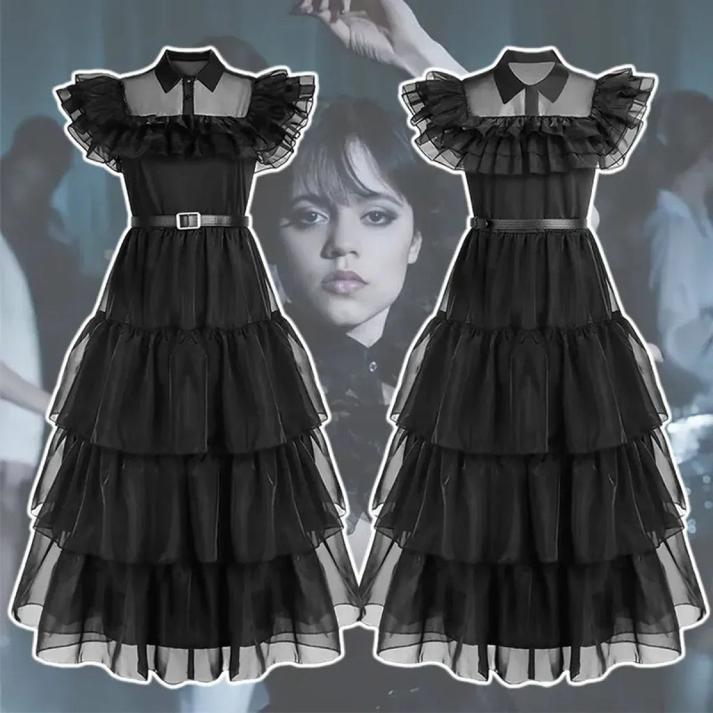 Wednesday Addams Cosplay Dress