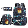 Game Unisex Pencil Three-piece Computer Campus Middle School Students' Schoolbags