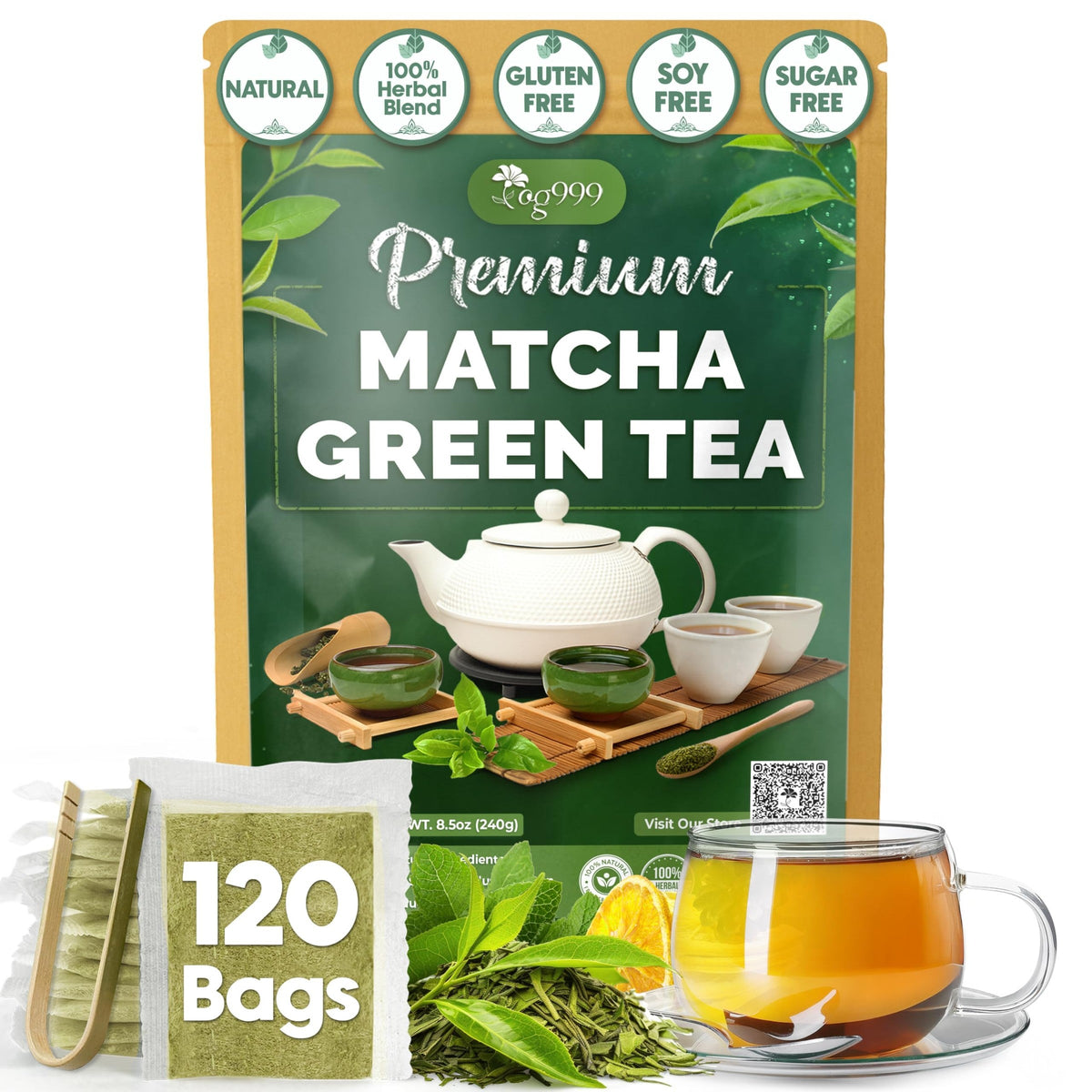 TOG999 Anti-Inflammatory Herbal Tea Blend – Mindful Morning Cup for Gut Health and Stress Relief at Home
