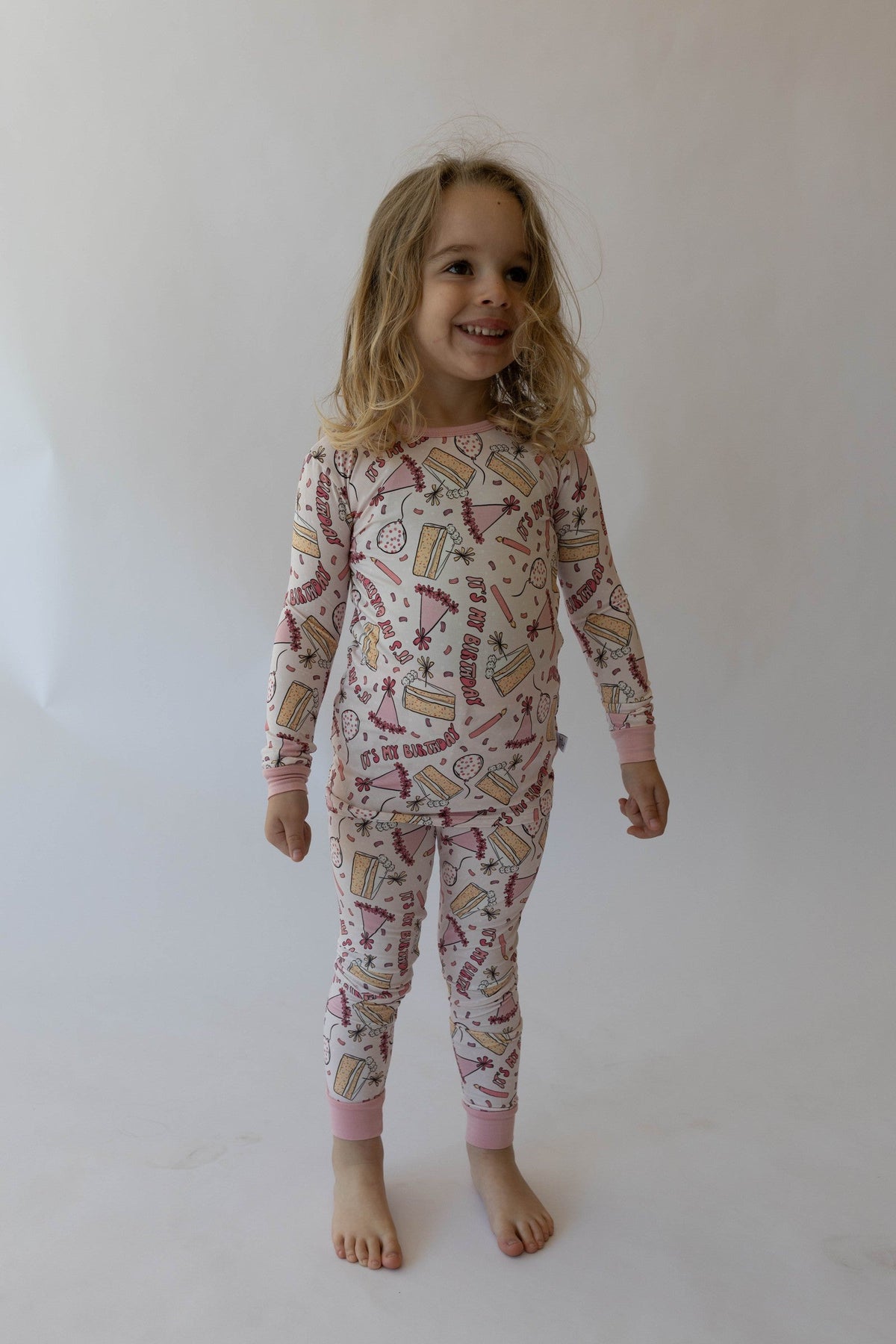 Pink Birthday 2 piece PJ's
