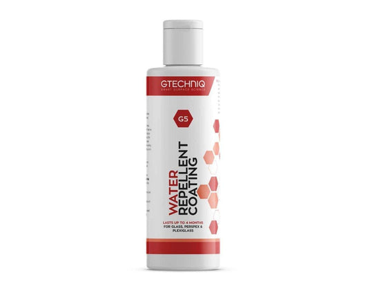 GTECHNIQ G5 Water Repellent Glass Coating – Ultimate Hydrophobic Protection for Your Glass