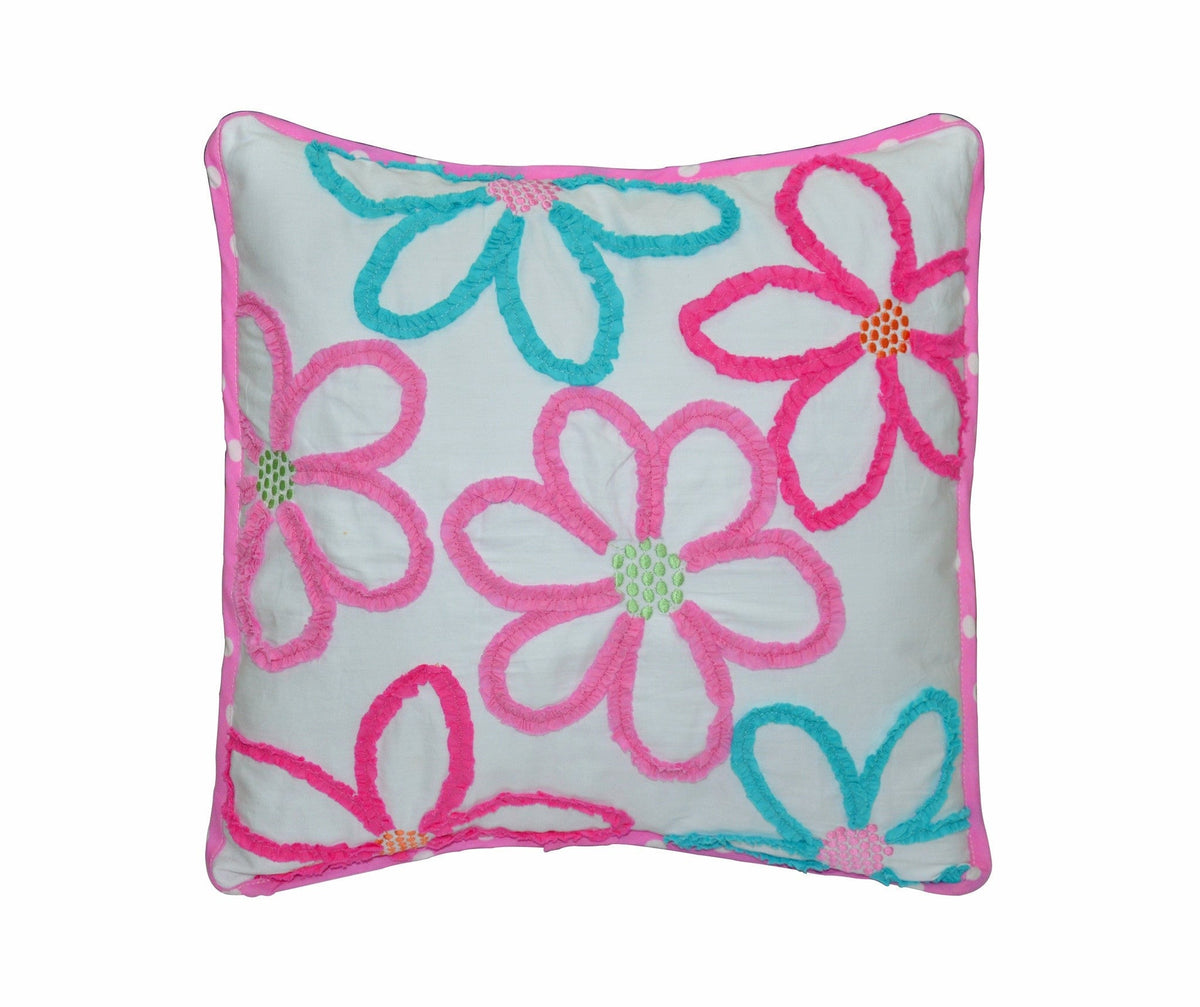 Mariah Pink Floral Dot Reversible Quilt Bedding Set