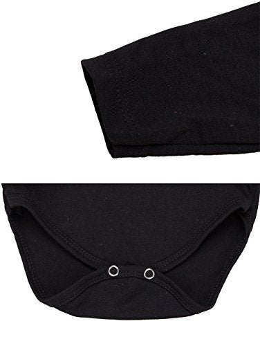 stylesilove Infant Baby Girls Pumpkin Long Sleeve Cotton Romper Tutu Dress and Headband 2pcs Fall Spooky Outfit