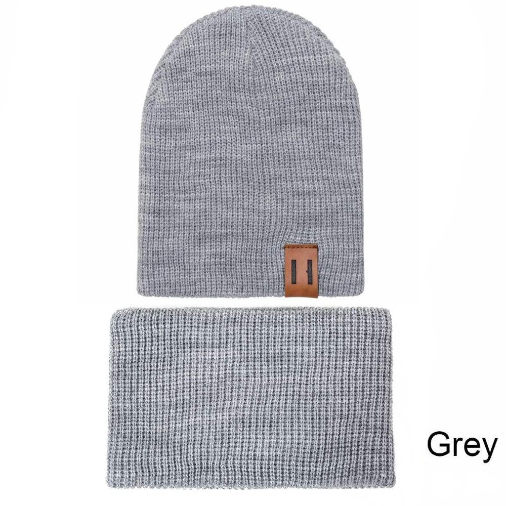 Modern Baby Set Hat Cap and Scrif And Snood Warm Hat Scarf Caps Scarves Knit Hats For Kids