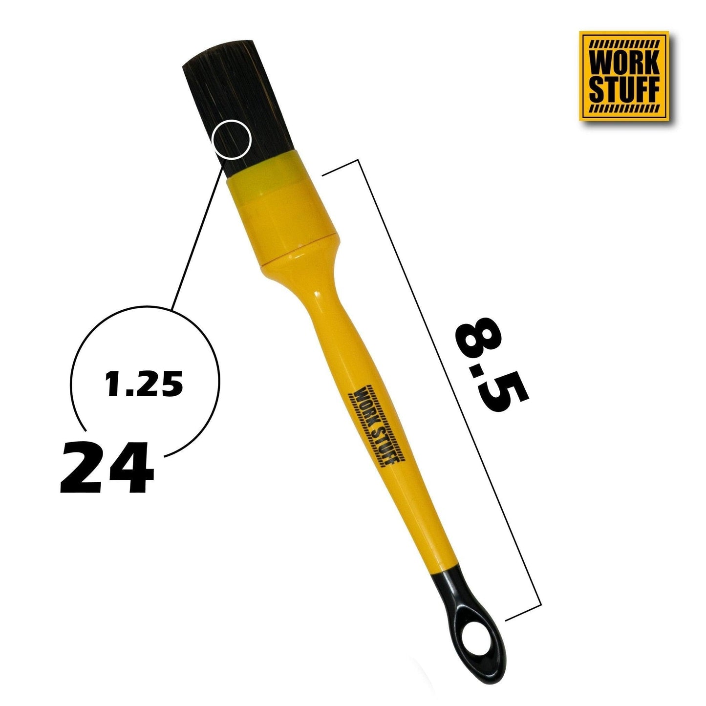 WORK STUFF Detailing Brush Black 3 pack
