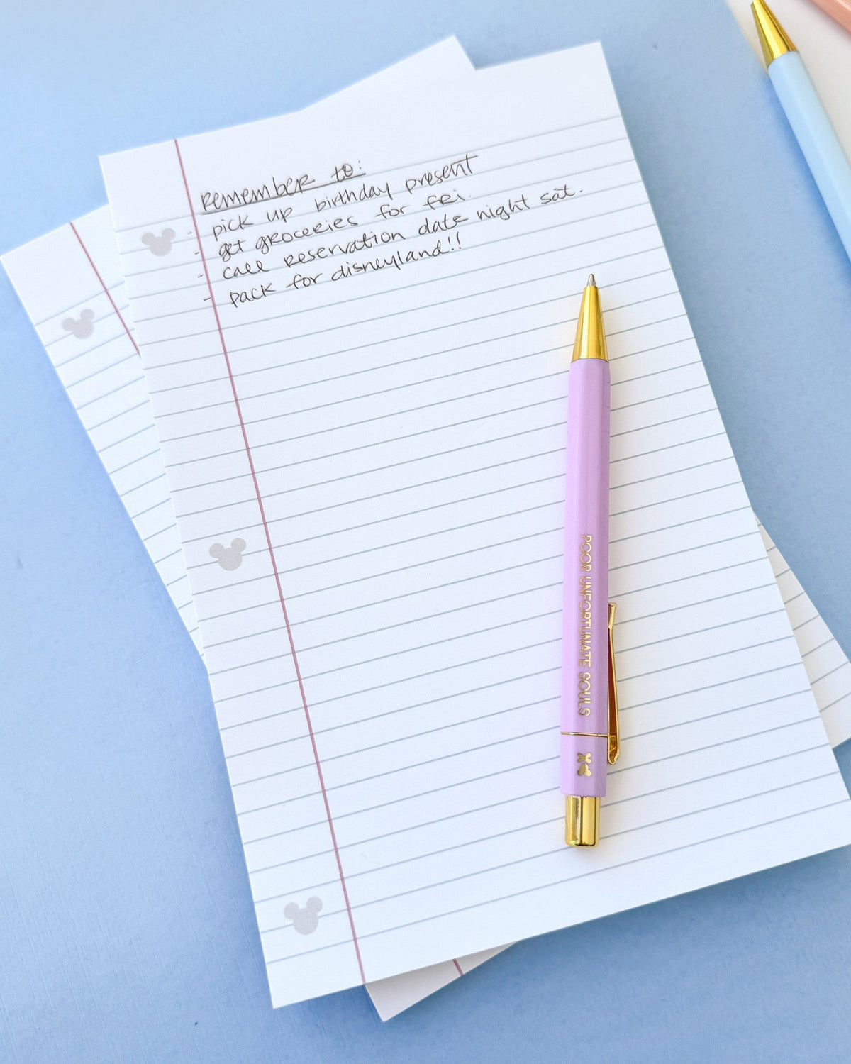Hidden Mickey Lined Paper Notepad