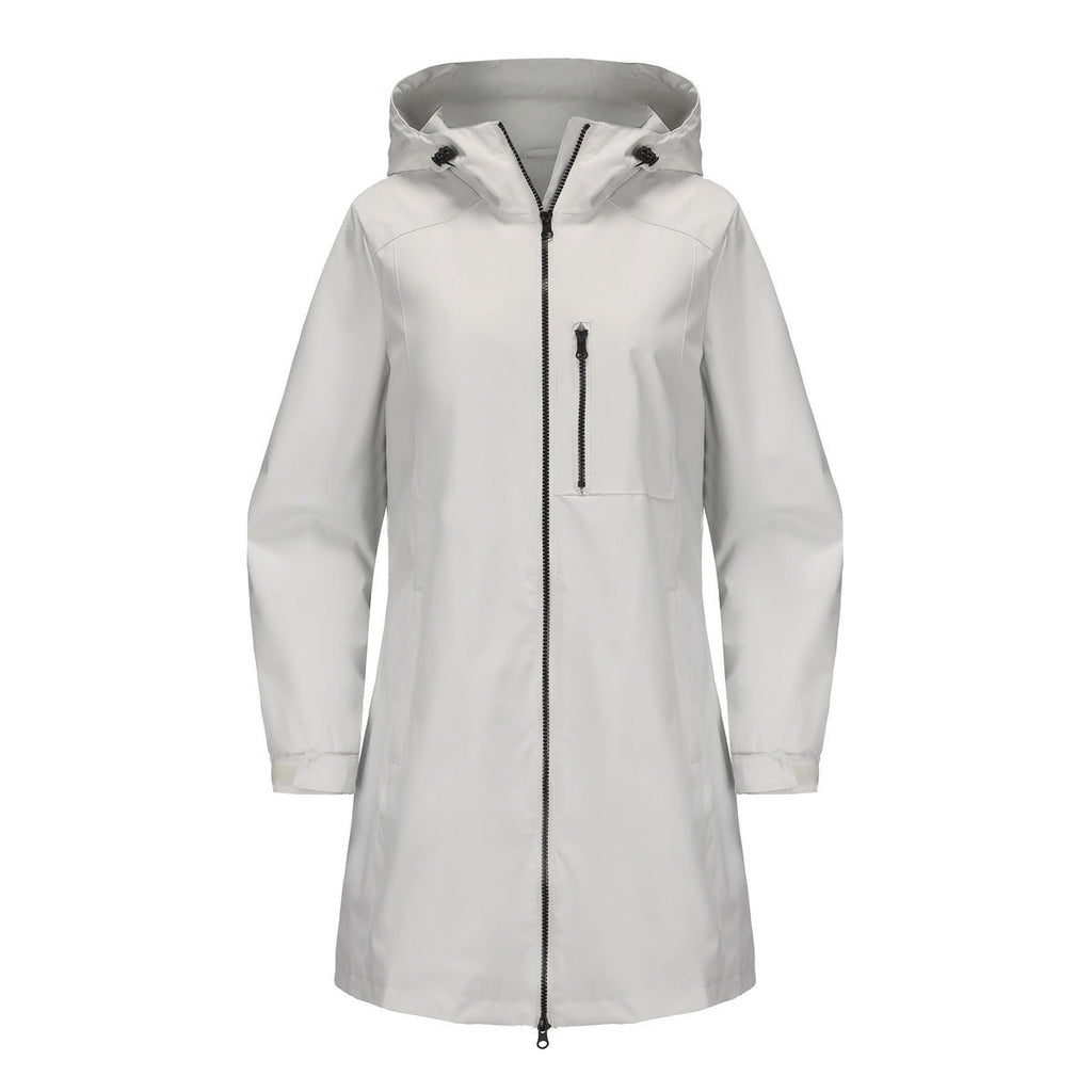 Outdoor Sports Waterproof Windbreaker Women Hooded Long Sleeve Spring Autumn Coat Loose Casual Windproof Women Clothing