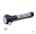 Solar Power LED Flashlight Multi-Functional Safety Hammer Torch Light USB Power Bank Magnet Survival Tool Emergency Light