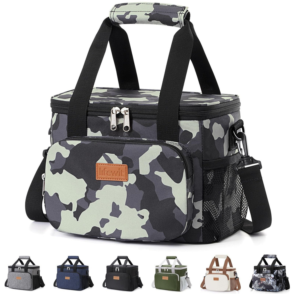 Lifewit Portion-Control Lunch Tote for Wellness Routines – 9L Insulated Bag for Fresh Salads and Snacks